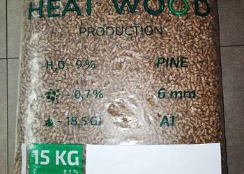 Pellet sosnowy 6mm Klasa A1 workowany