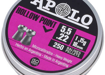 Śrut Apolo Hollow Point 5.52 mm, 250 szt. 1.15g/18.0gr (19701-2)
