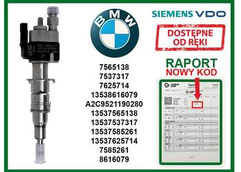 Wtryskiwacz BMW 7565138 do modeli 1, 3, 5, 6, 7, X5, X6, Z4. GWARANCJA