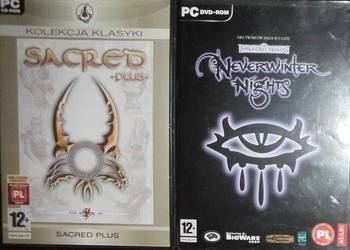 Forgotten Realms Neverwinter nights, Sacred plus,2gry PC DVD