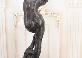 Giga Akt Ewa - Posąg Kobiety - Sygn - Figura z Brązu W Stylu Auguste Rodin