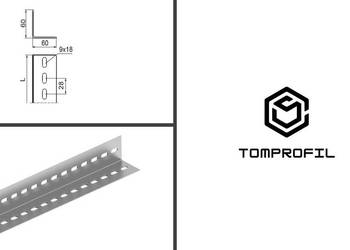 Kątownik perforowany 60x60x2mm OCYNK - 15,00 ZŁ/MB NETTO NOWOŚĆ