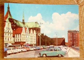 ROSTOCK - WIDOK NA KOŚCIÓŁ MARIACKI PRZY NOWYM RYNKU ROSTOCK - WIDOK NA KOŚCIÓŁ MARIACKI PRZY NOWYM RYNKU