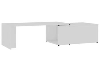 Stolik kawowy biały 150x50x35 cm materiał drewnopochodny WM-801337