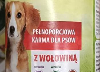 Karma dla psów z wołowiną mega puszka 1250 kg netto