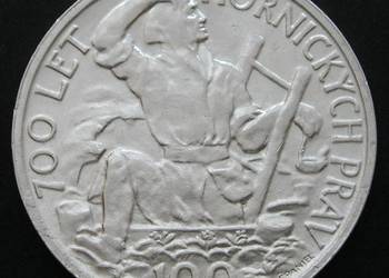 CZECHOSŁOWACJA 100 KORON 1949 - SREBRO