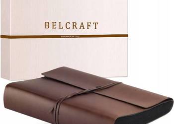 Album fotograficzny ze skóry pochodzącej z recyklingu, włoski 30 x 25 cm