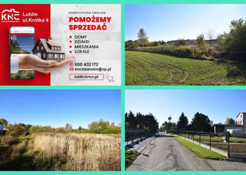 Działka budowlana, media 100 % blisko Świdnika.