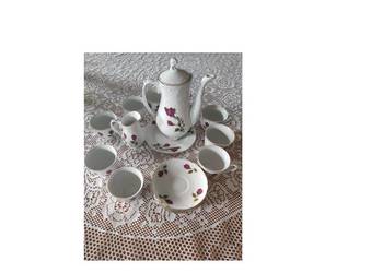 kolekcjonerski zabytkowy serwis porcelanowy kawowy Ćmielów