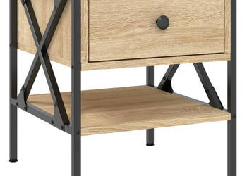 Stolik nocny dąb sonoma 40x42x45 cm materiał drewnopochodny WM-825955