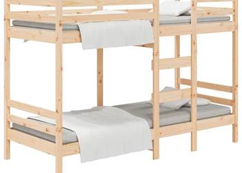 vidaXL Łóżko piętrowe bez materaca, 90x200 cm(SKU:3139829)