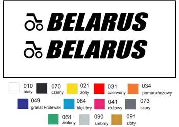 Naklejka wlepka BELARUS 49 cm - 2 szt Zamiennik