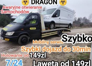 7/24 Pomoc Drogowa DRAGON w 30min- od 149zl, Laweta - Konkurencyjne ceny