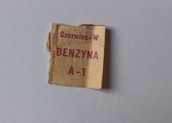 Ciekawostka z PRL - kartka na benzynę A-1, czerwiec, rok nieznany.