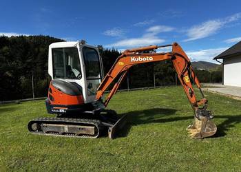 Kubota U25-3 po dużym serwisie bez wycieków, mocna hydraulika