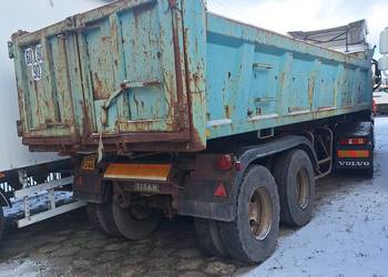 Naczepa wywrotka 2 osie bliźniak, krótka / resor