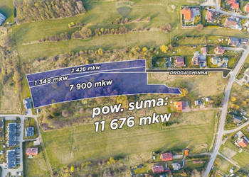 Grunt MW/U blisko Krakowa | 1,17 ha
