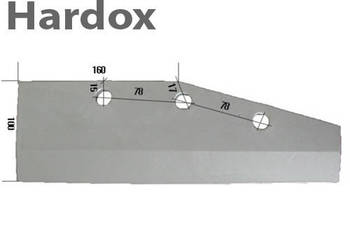 Lemiesz HARDOX 51542/P części do grubera agregatu FROST