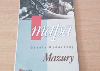 Mapa papierowa MAZURY, składana, turystyczna, wycieczki