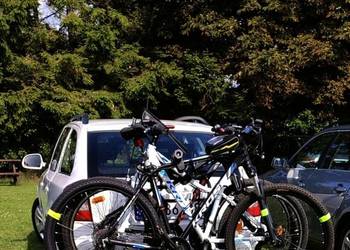 Odchylany bagażnik rowerowy na hak holowniczy Peruzzo Parma 3 srebrny