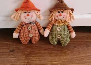 2 szt. Ozdobne lalki, gnomy do ustawienia lub zawieszenia