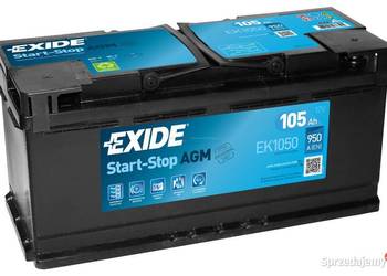 Akumulator EXIDE AGM 105Ah 950A START&STOP Glinki 33A