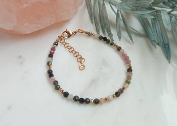 Bransoletka turmalin i hematyt