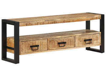 Szafka pod TV 120x30x45 cm lite drewno mango WM-351669