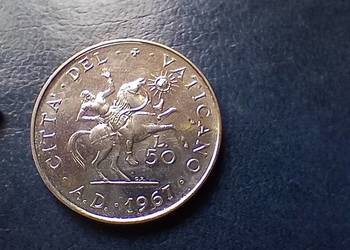 Stare monety 50 lir 1967 Watykan