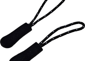 Zawieszka do suwaka, zamka błyskawicznego, czarno biała, 6cm