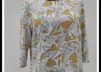 Bonmarche lekka bluzka z wiskozy w kwiaty stan bdb  44 2XL