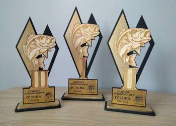 Puchary statuetki podziękowania drewniane