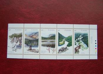 Kanada 1991 MNH Mi. 1237/41 Drogi wodne  a