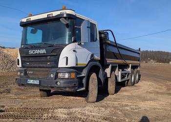 Scania P410 wywrotka 8x4 automatyczna plandeka specjalny