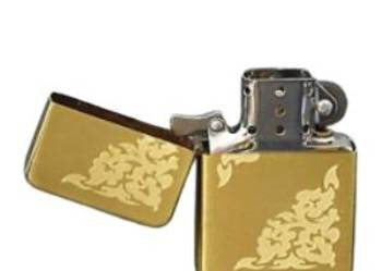 Elegancka Złota Zapalniczka Benzynowa z Grawerem Gentelo
