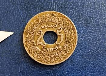 Stare monety 25 centimes 1921 Maroko