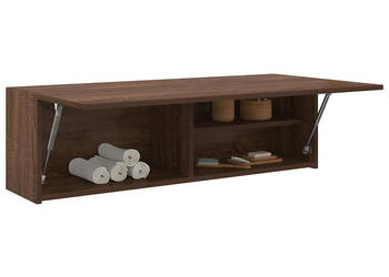 Wisząca szafka łazienkowa brązowy dąb 100x25x30 cm WM-860100
