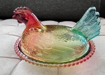 Szklana kolorowa kurka