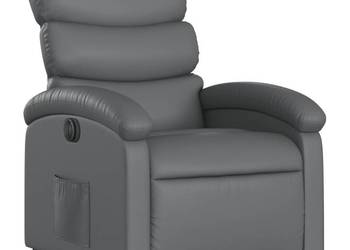 vidaXL Rozkładany fotel pionizujący, elektryczny, szary(SKU:3204057)