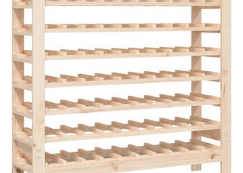 Stojak na wino 1095x30x1075 cm lite drewno sosnowe WM-822536