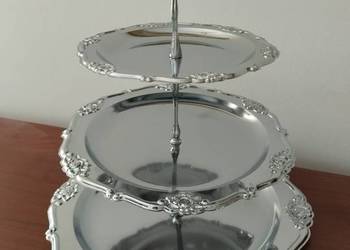 Patera 3 poziomowa metalowa