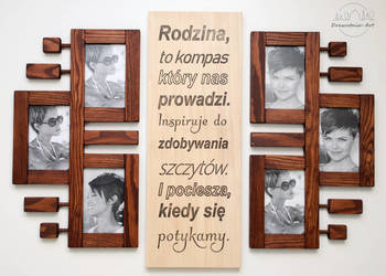 Galeria Multirama z drewna Ramka na zdjęcia FOTO Prezent