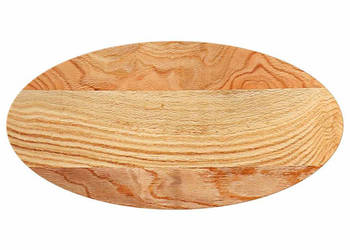 Blat do stołu brązowy 80x40x2 cm lite drewno dębowe owalny WM-4009045