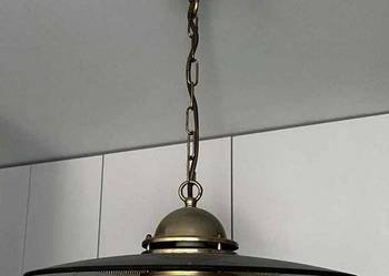 Szwedzka retro lampa sufitowa wisząca Belid T1394 / 391