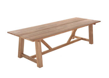 Stół Rustic 290 X 100 cm NEW DESIGN DREWNO TEAK TIK TEKOWE