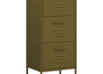 Szafka oliwkowozielona 425x35x1015 cm stalowa WM-336180