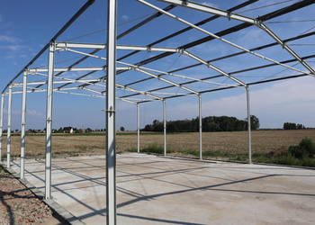 8x20 Nowa hala z projektem konstrukcja stalowa magazyn ocynk