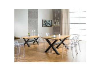 Stół Loftowy XAVIERO + 6 krzeseł LUIS