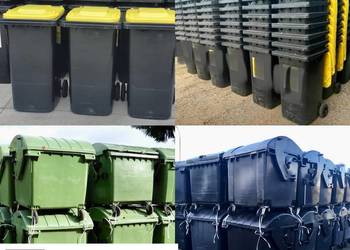 1100 L cena już z dostawą,używane pojemniki na odpady, 120 L, 660 L, 240 L