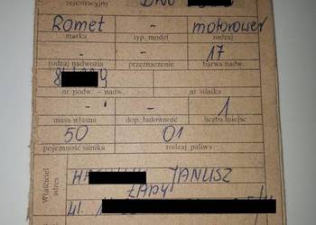 Romet dowód kolekcjonerski